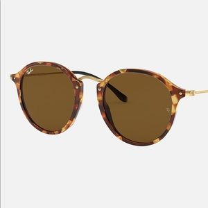 Ray Ban Round Fleck Glasses